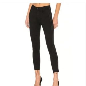 Mother Denim Revolve High Waisted Looker Ankle Fray Guilty Party Racer Size 26